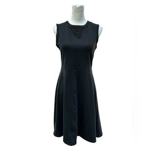 Banana Republic Black Sleeveless Fit Flare Midi Dress‎ Women's Size S